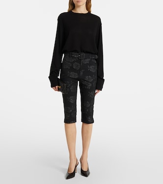 Pantalon raccourci en jacquard | Rotate