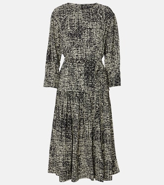 Harlow printed crêpe midi dress | Proenza Schouler