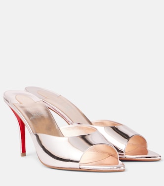 Mules Miss Z 80 in pelle metallizzata | Christian Louboutin