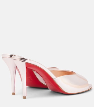 Pantoletten Miss Z 80 aus Metallic-Leder | Christian Louboutin