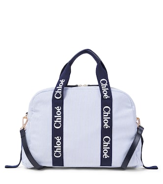 Borsa il cambio a righe con logo | Chloé Kids