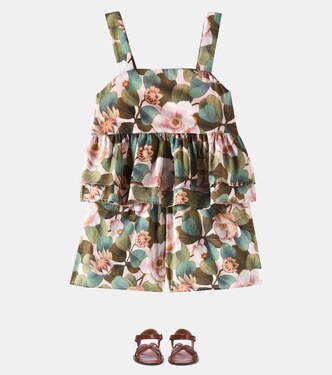 Top e shorts in cotone con stampa floreale | Tartine et Chocolat