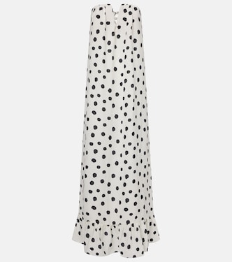 Polka-dot bustier dress | Adriana Degreas