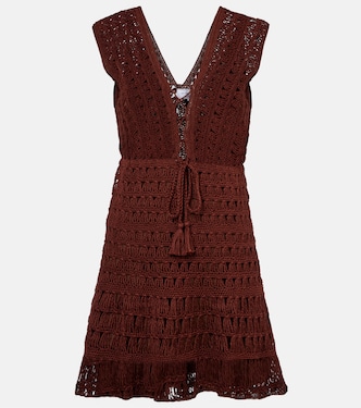 Vestido corto Jennifer en croché de algodón | Anna Kosturova