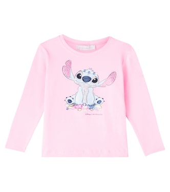 X Disney® top Stitch en mezcla de jersey | Monnalisa