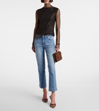 Schermo low-rise cropped bootcut jeans | Sportmax