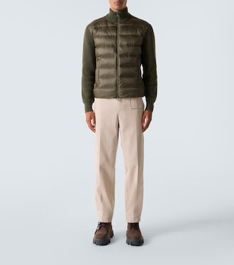 Down-paneled wool and cashmere jacket | Moncler