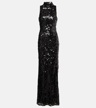 Robe longue Cristalla à ornements | Christopher Esber