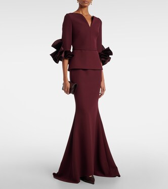 Vestido de fiesta Clemenza de crepé | Safiyaa