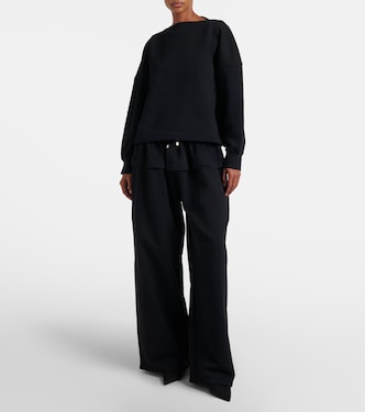 Wide-leg cotton sweatpants | Alaïa
