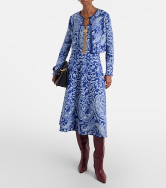 Vestido midi de jacquard con paisley | Etro