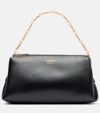 Gancini Mini leather shoulder bag | Ferragamo