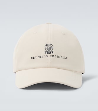 Logo cotton gabardine baseball cap | Brunello Cucinelli