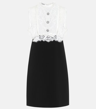 Organza and cady minidress | Miu Miu