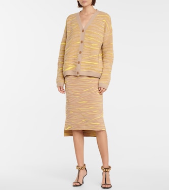 Falda midi de punto jacquard | Stella McCartney