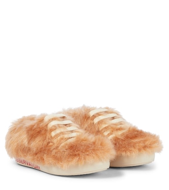 Bunny shearling lace-up sneakers | The Animals Observatory