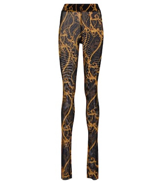 High-rise printed leggings | Ganni