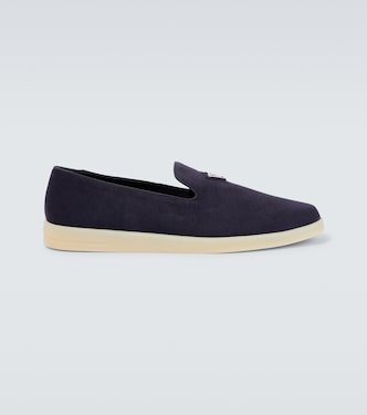 Slip-Ons aus Veloursleder | Prada
