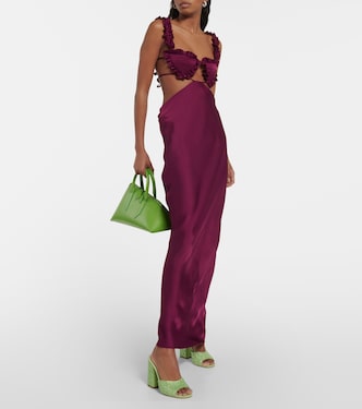 Holly Anja embellished suede mules | Paris Texas