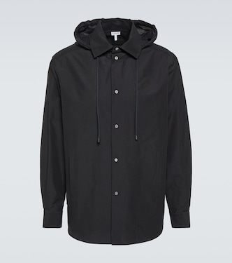 Giacca camicia in cotone con cappuccio | Loewe