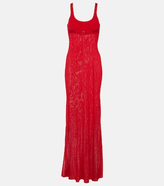 Robe longue La Robe Maille Oranger | Jacquemus