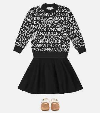 Pullover in lana vergine con intarsi | Dolce&Gabbana Kids