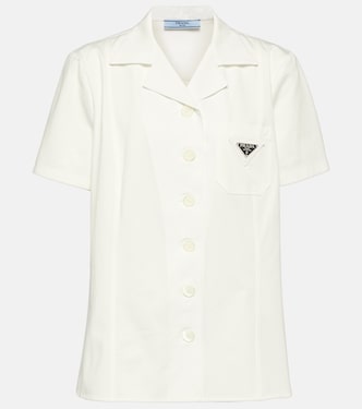 Camisa de algodón con logo | Prada