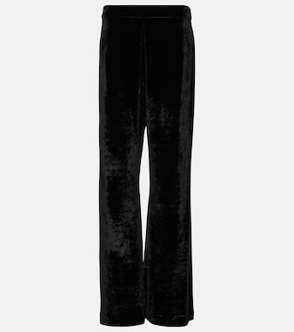 High-rise velvet wide-leg pants | Jil Sander