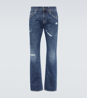 Distressed straight jeans | Dolce&Gabbana