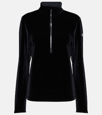 Gemini half-zip velour top | Fusalp