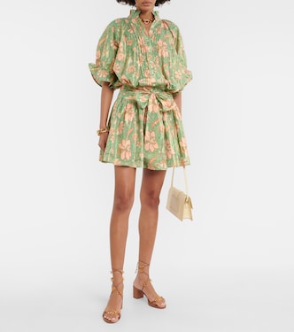 Vestido corto de lamé de mezcla de algodón | Juliet Dunn