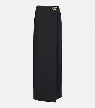 Falda larga de Crepe Couture | Valentino