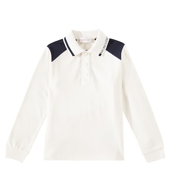 Logo cotton polo shirt | Moncler Enfant