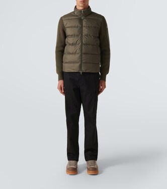 Down-paneled wool jacket | Moncler