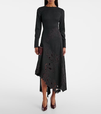 Midikleid Peony aus Wolle | Oscar de la Renta