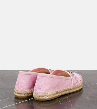 Alpargatas con Horsebit y GG de lona | Gucci