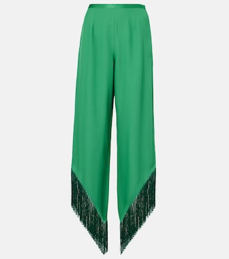 Pantaloni a gamba larga Oaxaca con frange | Taller Marmo