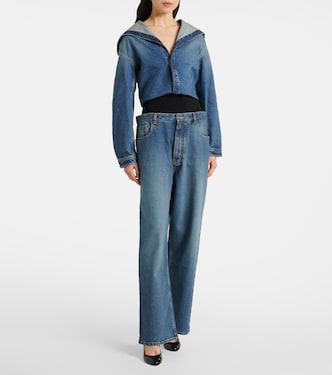 Camicia di jeans con cappuccio | Alaïa