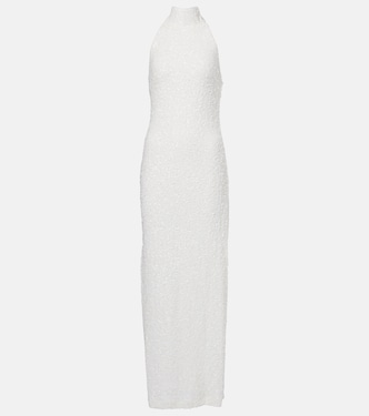 Bridal sequined halterneck gown | Rotate