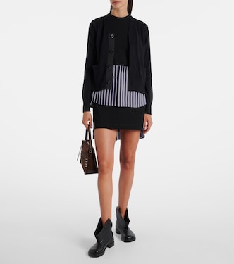 Cárdigan de algodón a capas | Sacai