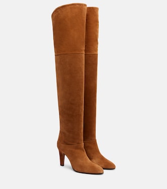Eve 85 embellished suede over-the-knee boots | Chloé
