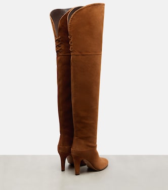 Eve 85 embellished suede over-the-knee boots | Chloé