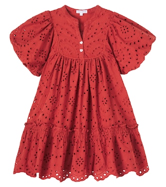 Cruz broderie anglaise cotton dress | Poupette St Barth Kids