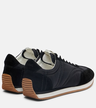 Suede-trimmed sneakers | Toteme