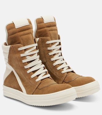 High-Top Sneakers Geobasket aus Veloursleder | Rick Owens