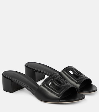 Pantoletten DG aus Leder | Dolce&Gabbana
