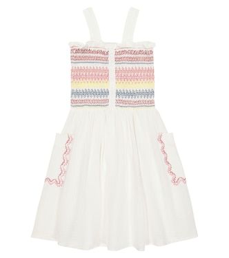Smocked cotton dress | Stella McCartney Kids
