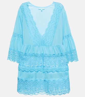 Vanessa embroidered cotton kaftan | Melissa Odabash