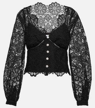 Verzierte Bluse aus Spitze | Self-Portrait