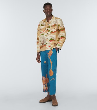 Printed cotton shirt | Bode
